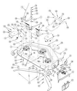 Part Location Diagram of 903-04269A Cub Cadet Deck Housing Assembly